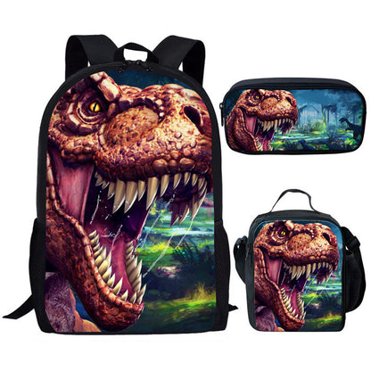 Backpack Dinosaur Schoolbag Children's Meal Bag