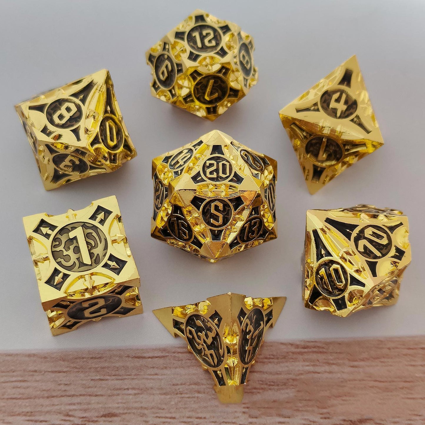 Metal Dice Solid Set Desktop Game