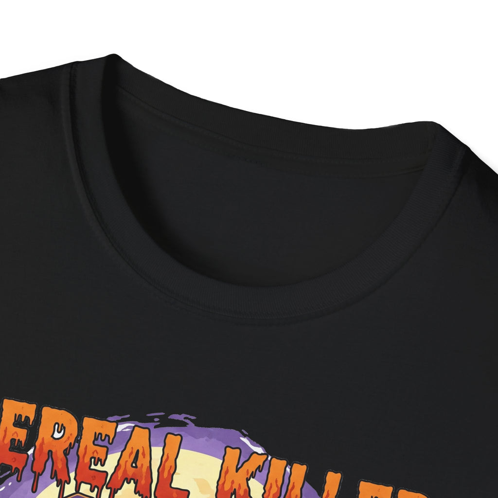 Cereal Killer T-Shirt, Unisex Halloween Shirt, Spooky Graphic Tee, Fun Costume Top, Gag Gift for Halloween, Horror Theme Apparel