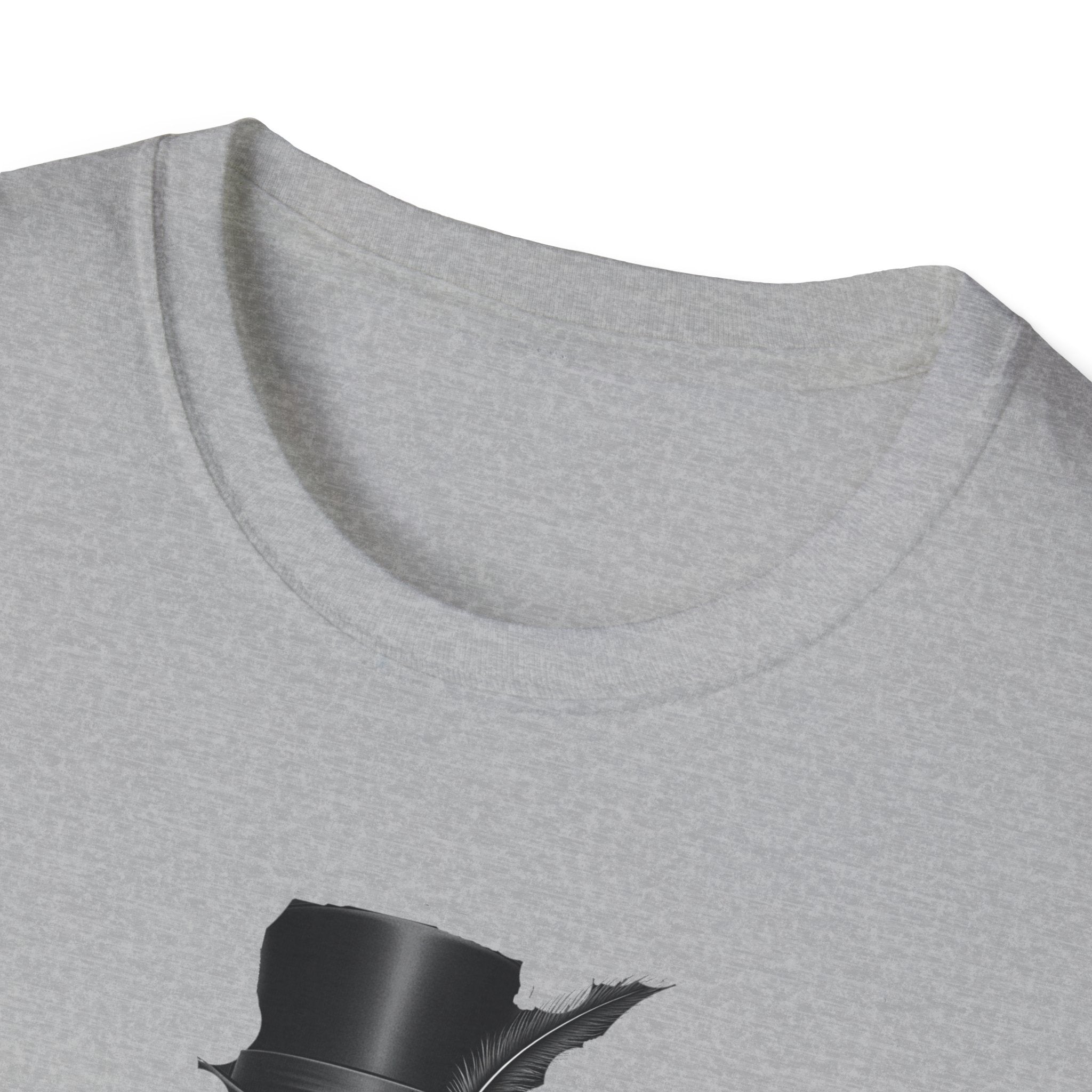 Dapper Dans Top Hat Emporium T-Shirt, Skeleton Shirt, Unisex Graphic Tee, Halloween Apparel, Unique Gift for Goth Style
