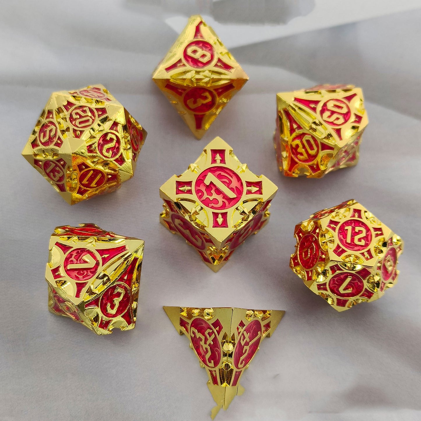 Metal Dice Solid Set Desktop Game