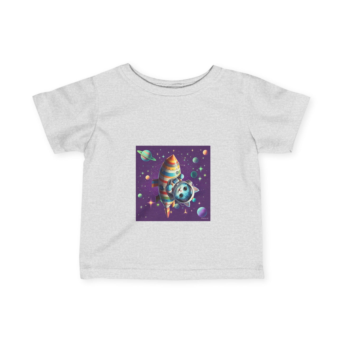 Cute Space-Themed Infant Tee - Adorable Baby Shirt for Young Explorers