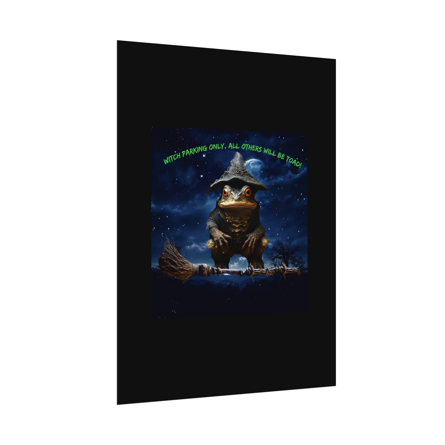 Witch Parking Only Toad Rolled Posters