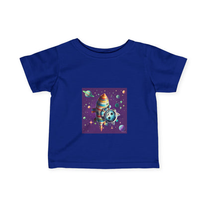 Cute Space-Themed Infant Tee - Adorable Baby Shirt for Young Explorers