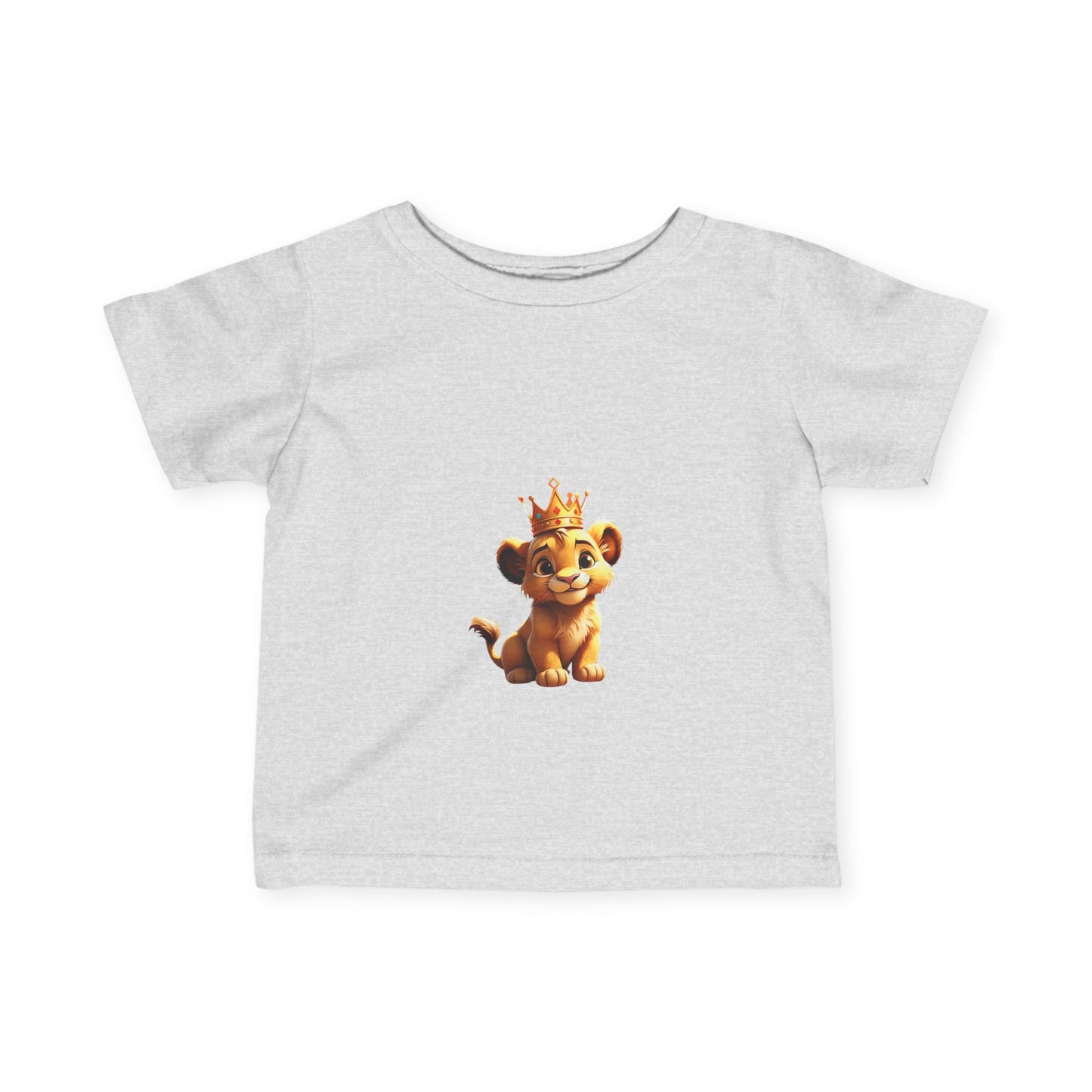 King Lion Infant Tee - Cute Baby Shirt for New Parents, Ideal Gift for Birthdays & Celebrations