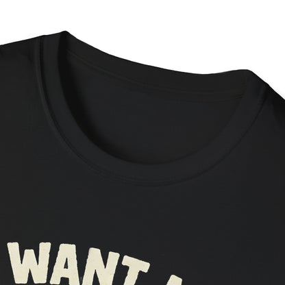 Halloween I Want My Mummy T-Shirt, Funny Costume Tee, Unisex Graphic Shirt, Spooky Season Apparel, Gift for Mummy Lovers