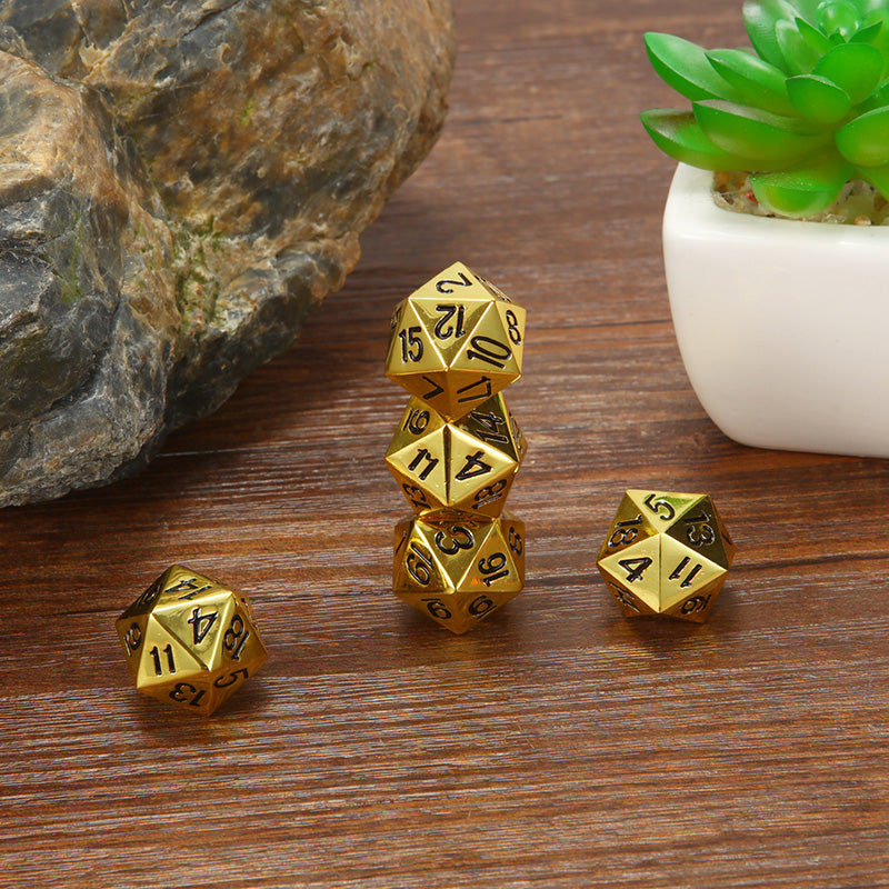 Faceted metal dice