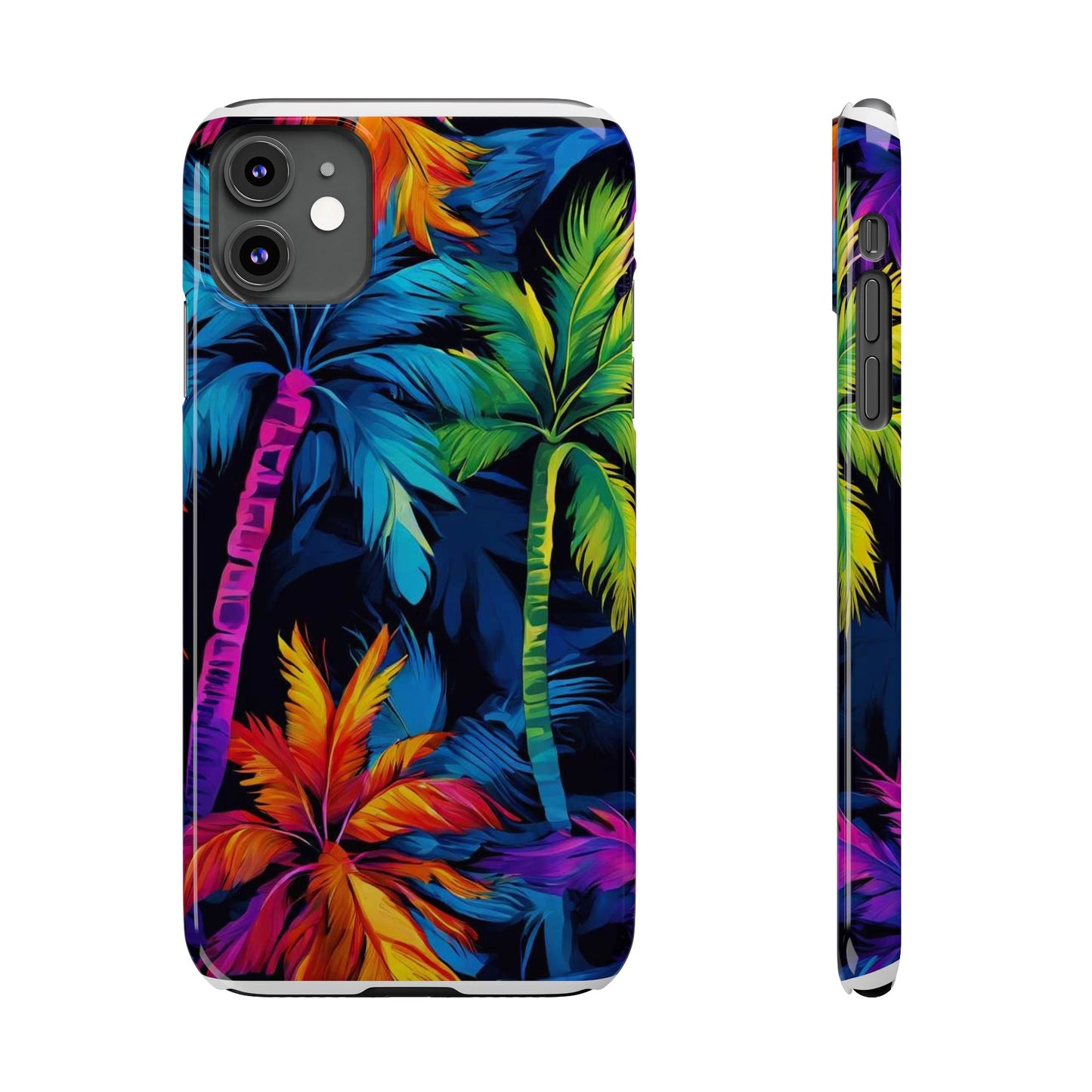 Dark Palm Slim Phone Cases