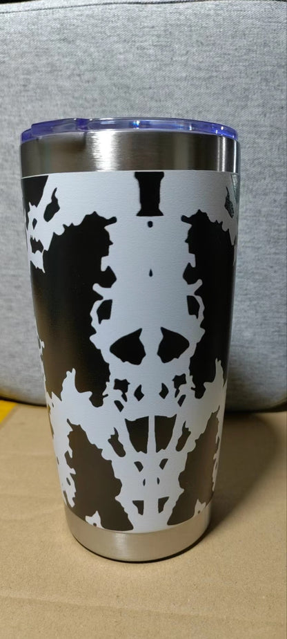 Laser Leopard Print Stainless Steel Insulated Mug