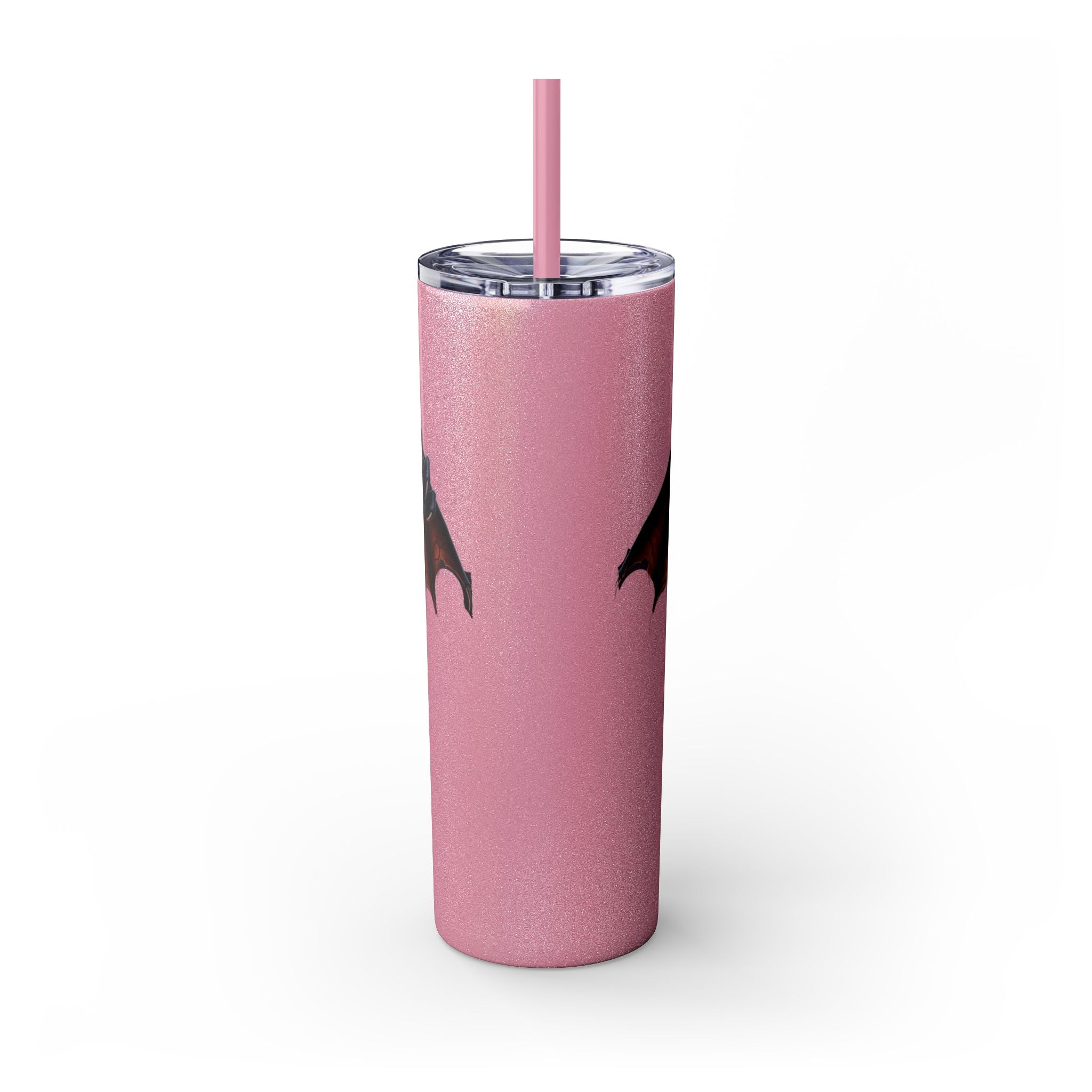 Halloween Gargoyle Skinny Tumbler with Straw, Spooky Drinkware, Perfect for Parties, Fall Decor, Trick or Treat Gifts