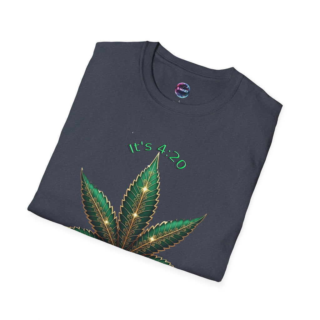 It's 420 Somewhere Vibes Unisex T-Shirt - Perfect for Cannabis Enthusiasts, Gifts, Festivals, Casual Wear, and Celebrations! - S-Mart Shop Smart Treasures