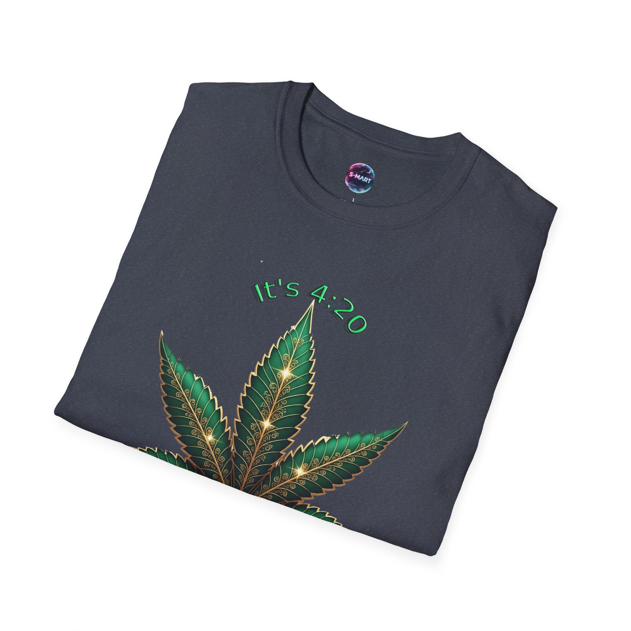 It's 420 Somewhere Vibes Unisex T-Shirt - Perfect for Cannabis Enthusiasts, Gifts, Festivals, Casual Wear, and Celebrations! - S-Mart Shop Smart Treasures
