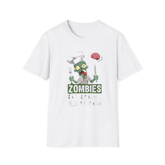 Zombie Chef T-Shirt, Funny Unisex Tee, Halloween Apparel, Gift for Foodies, Quirky Graphic Tee, Casual Wear