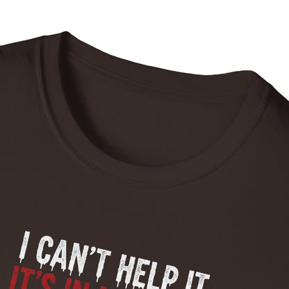 Coffee Lover's Vampire Its In My Blood Unisex T-Shirt, Funny Graphic Tee, Gift for Baristas, Coffee Addicts, Casual Wear, Halloween Apparel