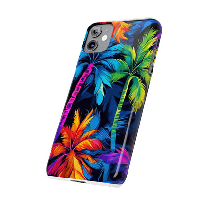 Dark Palm Slim Phone Cases