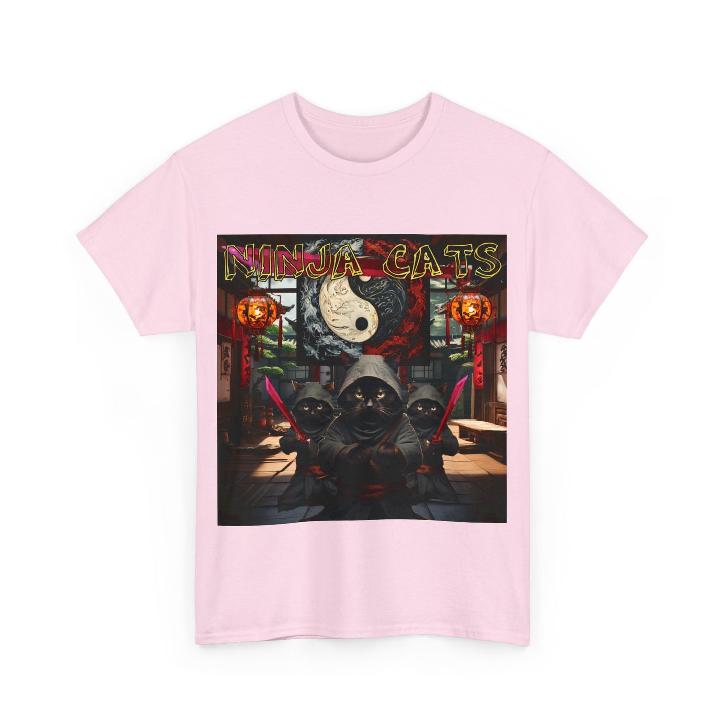 Ninja Cats Unisex Heavy Cotton Tee