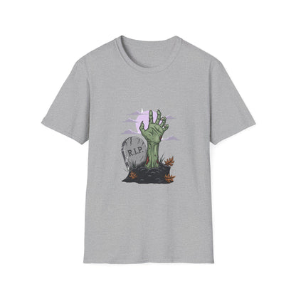 Spooky Graveyard T-Shirt, Halloween Tee, Unisex Graphic Shirt, R.I.P Tee, Funny Halloween Costume, Autumn Fashion