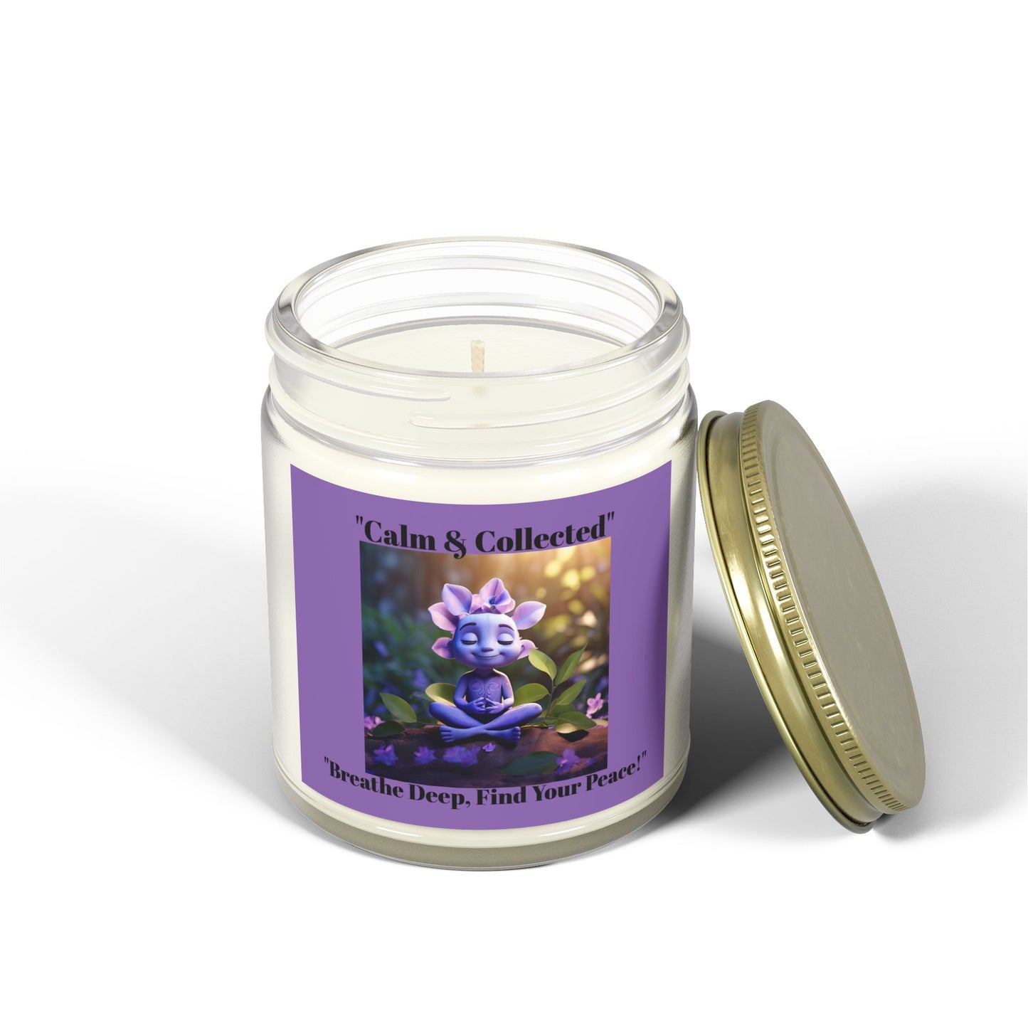 Calm & Collected Scented Candle - Breathe Deep, Find Your Peace - Relaxation Gift