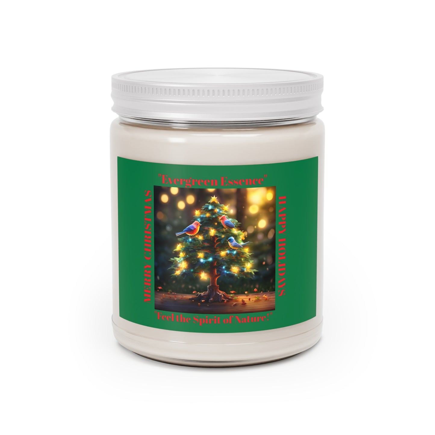 Evergreen Essence Scented Candle - Holiday Decor & Gift Idea