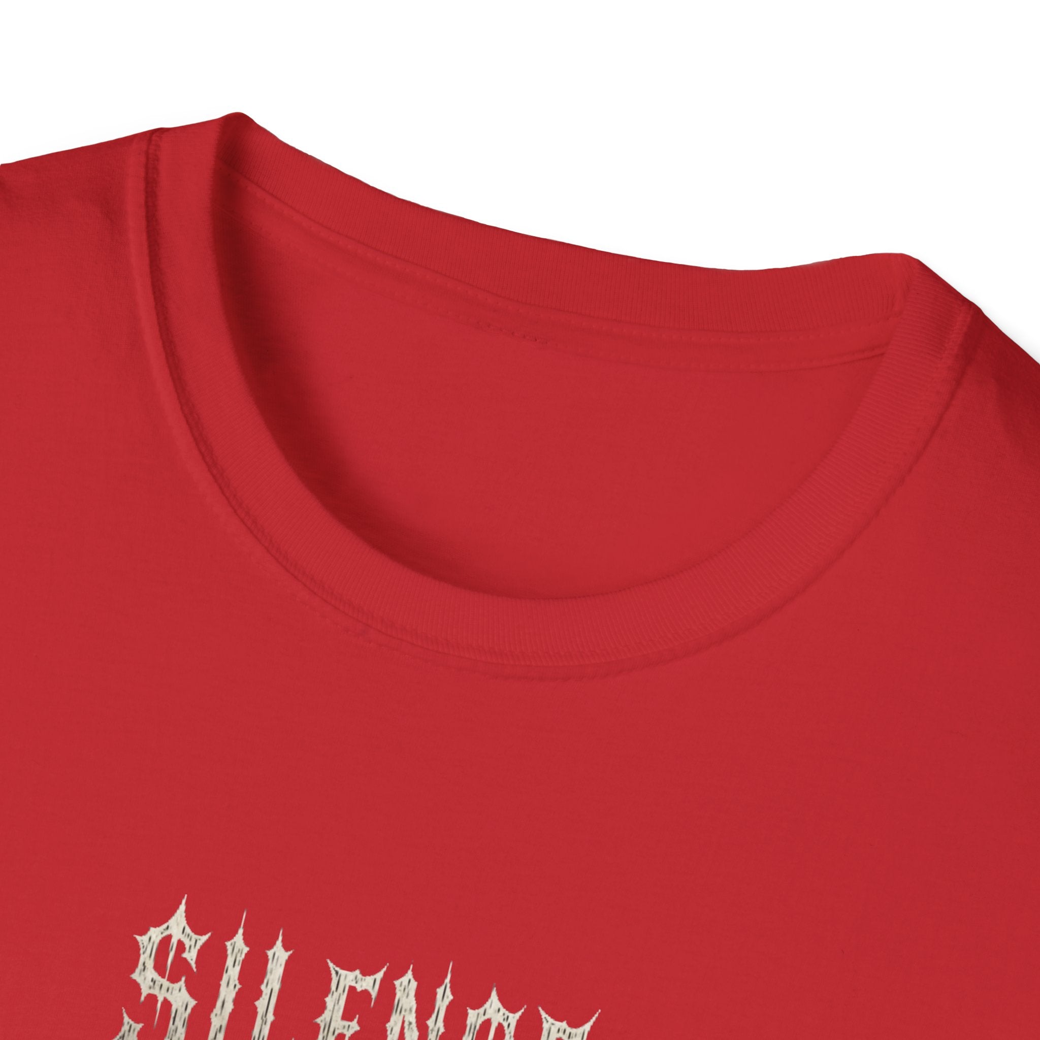 Gothic Silence T-Shirt, Unisex Graphic Tee, Alternative Fashion Top, Casual Wear, Edgy Gift Idea