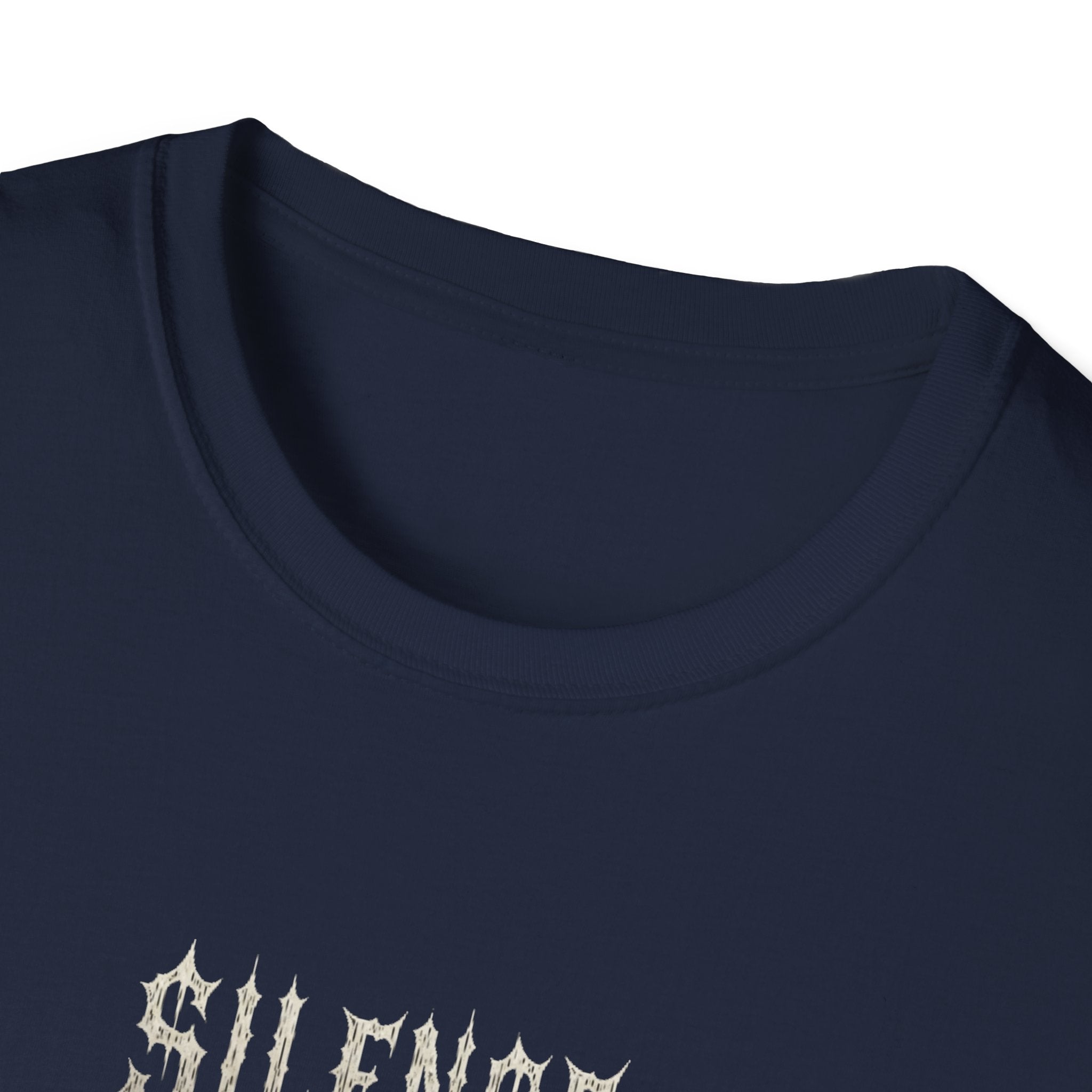 Gothic Silence T-Shirt, Unisex Graphic Tee, Alternative Fashion Top, Casual Wear, Edgy Gift Idea
