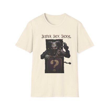 Jester Jack Jackyl Creepy Clown Graphic T-Shirt, Perfect for Halloween, Horror Fans, Scary Movie Night, Unisex Gift, Fun Adult Apparel