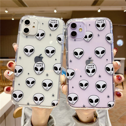 Cartoon alien phone case