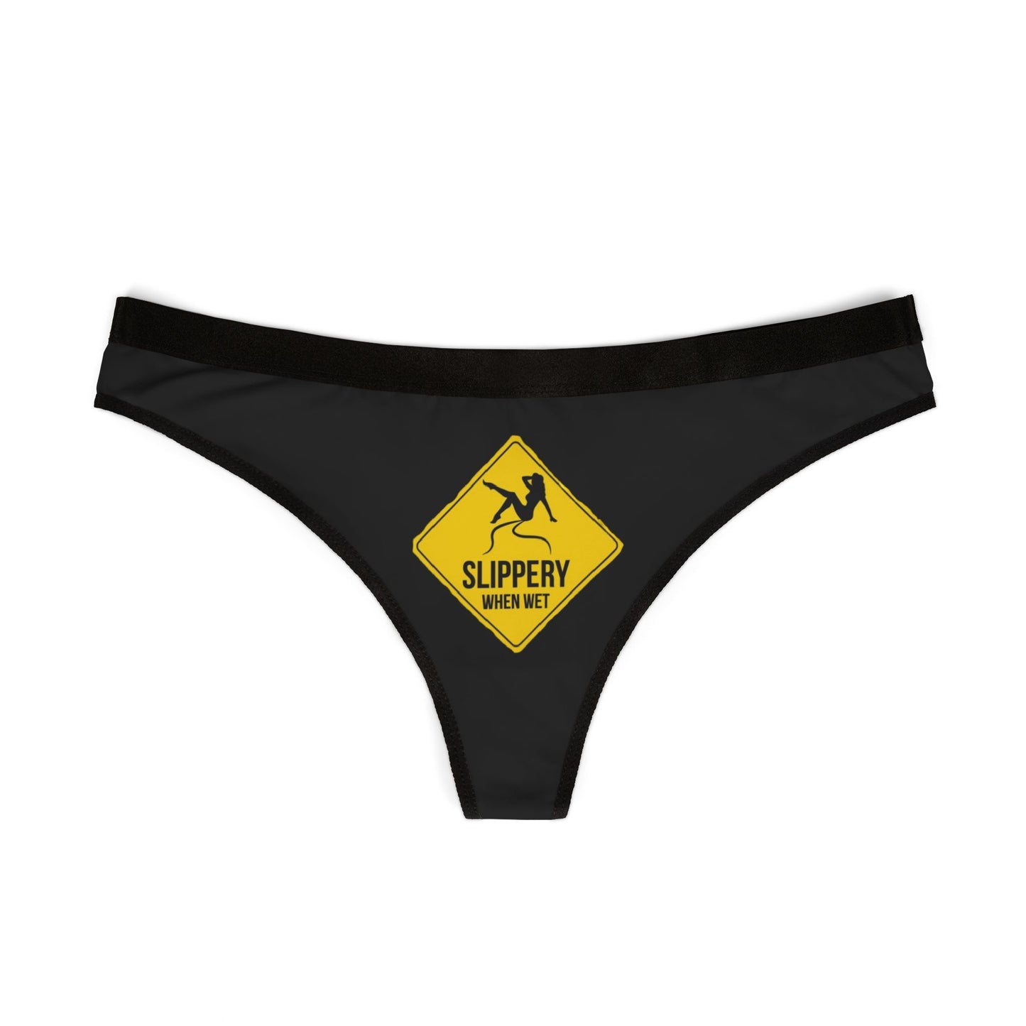 Slippery When Wet Women's Thongs (AOP)