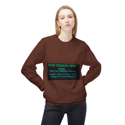 Customizable Unisex Fleece Crewneck Sweatshirt - Your Design Here