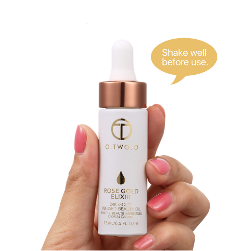 24k Rose Gold Elixir Skin Make Up Oil For Face Essential Oil Before Primer Foundation Moisturizing Face Oil Anti-aging