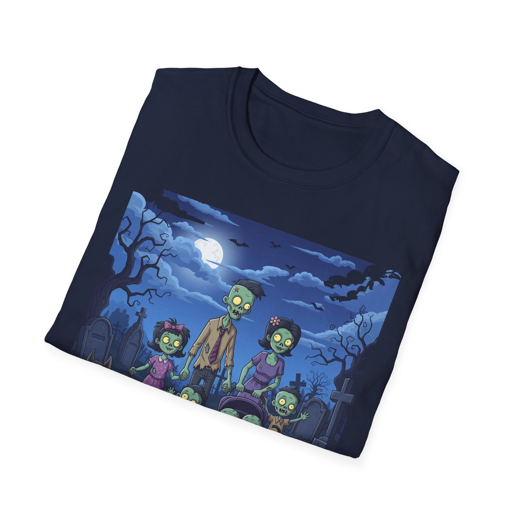 Zombie Family Halloween T-Shirt, Unisex Softstyle Tee for Men & Women, Funny Halloween Gift, Spooky Costume Top, Perfect for Halloween [...]