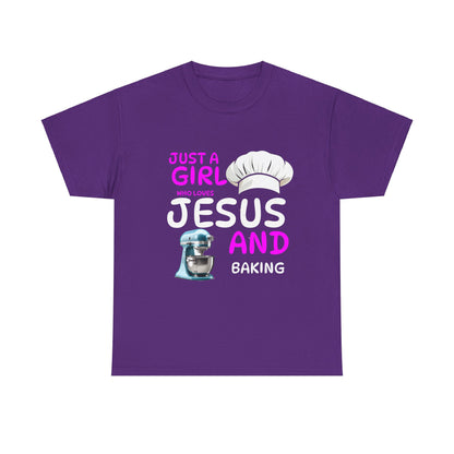 Jesus and Baking Unisex Heavy Cotton Tee