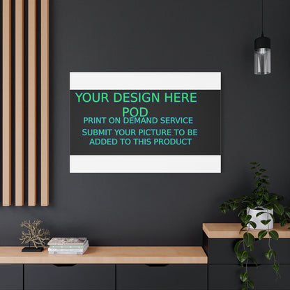 Custom Matte Canvas Print - Create Your Design