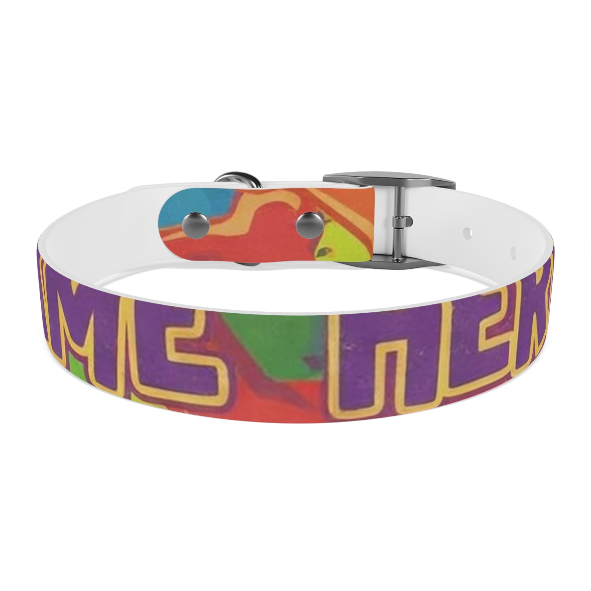 Vibrant Rainbow Dog Collar - Colorful Pet Accessory for Any Occasion