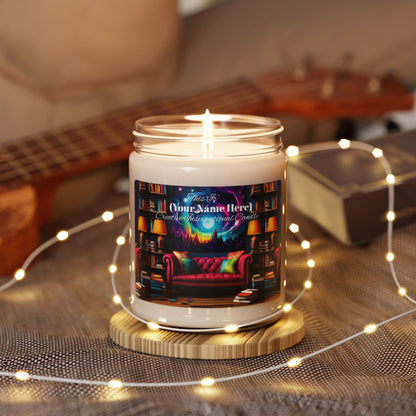 Cozy Reading Nook Customizable Your Name Here Scented Soy Candle - 9oz