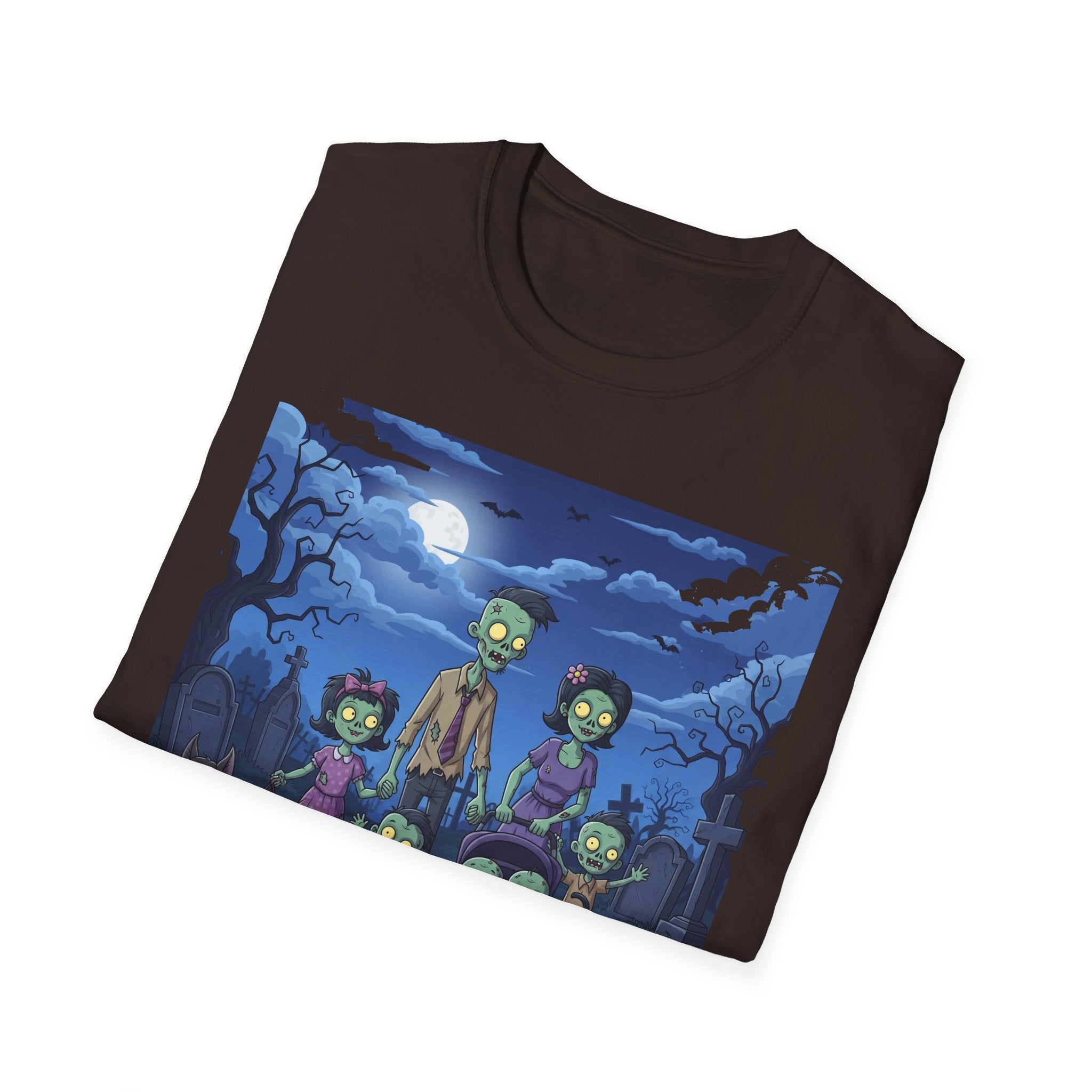 Zombie Family Halloween T-Shirt, Unisex Softstyle Tee for Men & Women, Funny Halloween Gift, Spooky Costume Top, Perfect for Halloween [...]