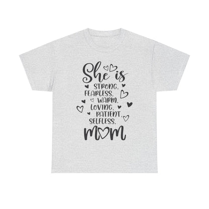 She is mom Unisex Heavy Cotton Tee