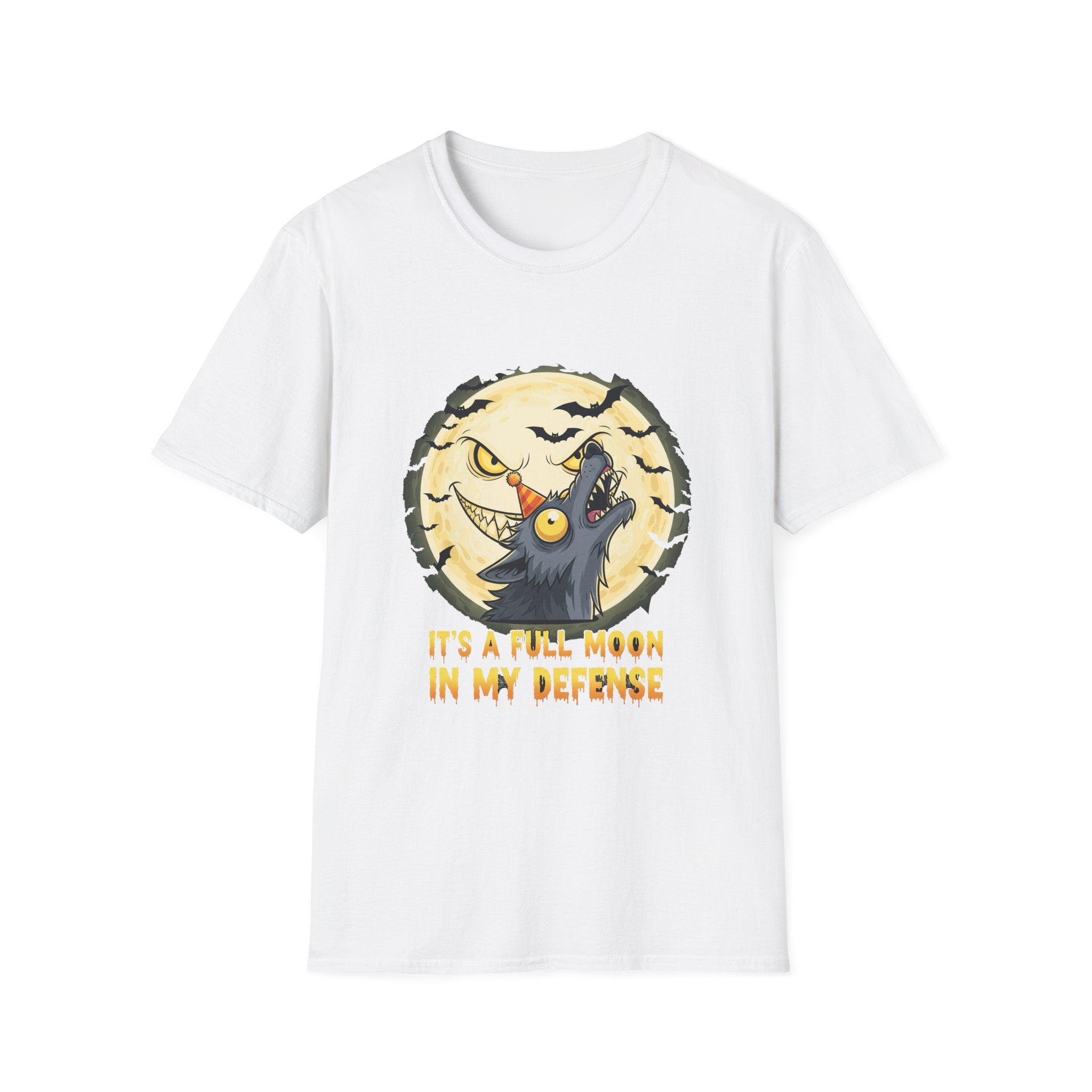 Halloween Full Moon T-Shirt, Unisex Tee, Spooky Shirt, Fall Fashion, Gift for Werewolf Fans, October Celebration