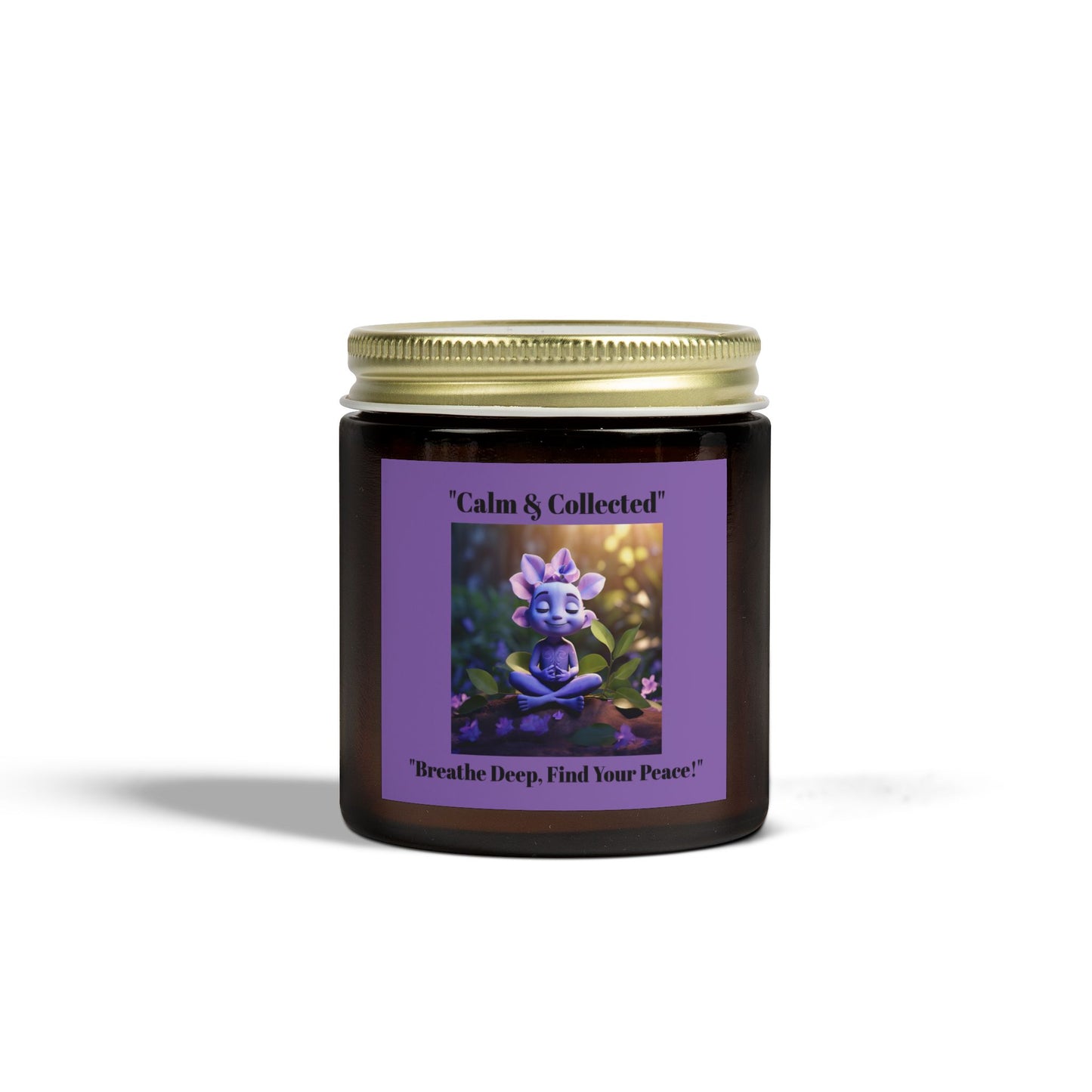 Calm & Collected Scented Candle - Breathe Deep, Find Your Peace - Relaxation Gift