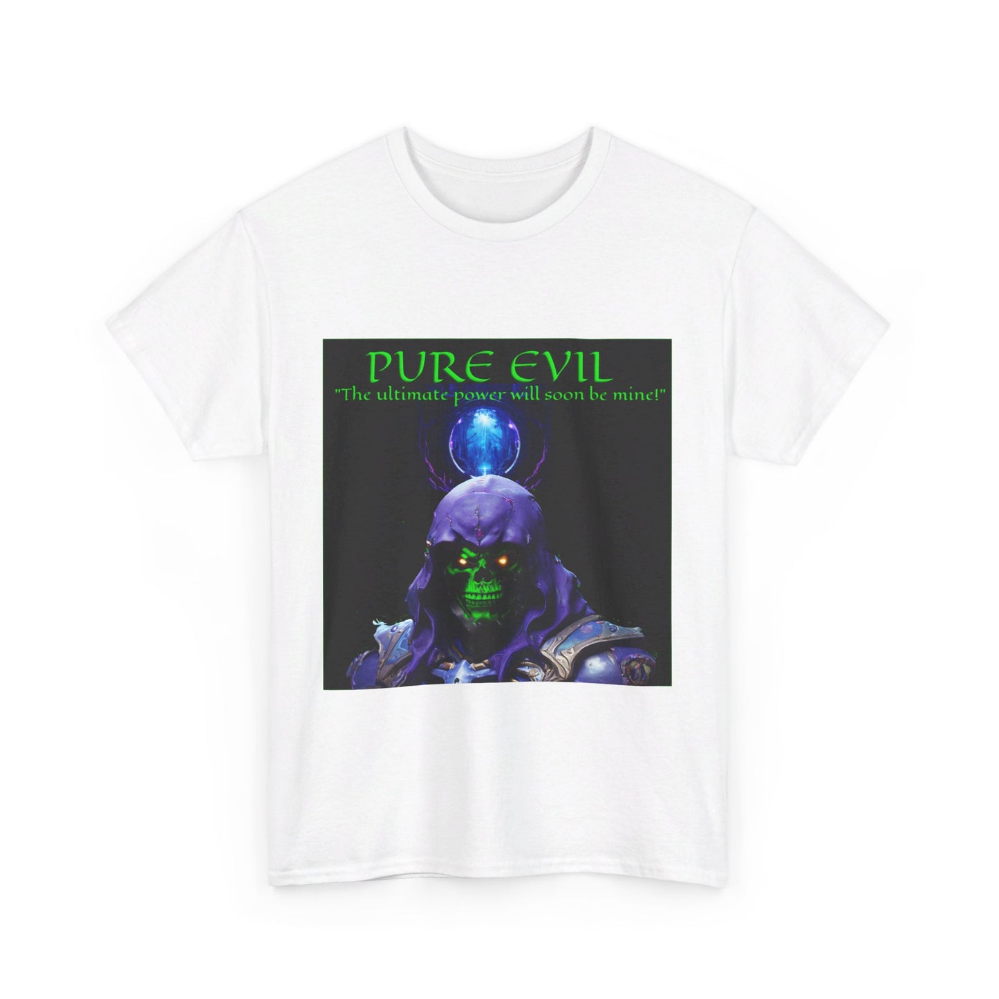 Pure Evil  Masters Of The Universe Skeletor Parody Unisex Heavy Cotton Tee