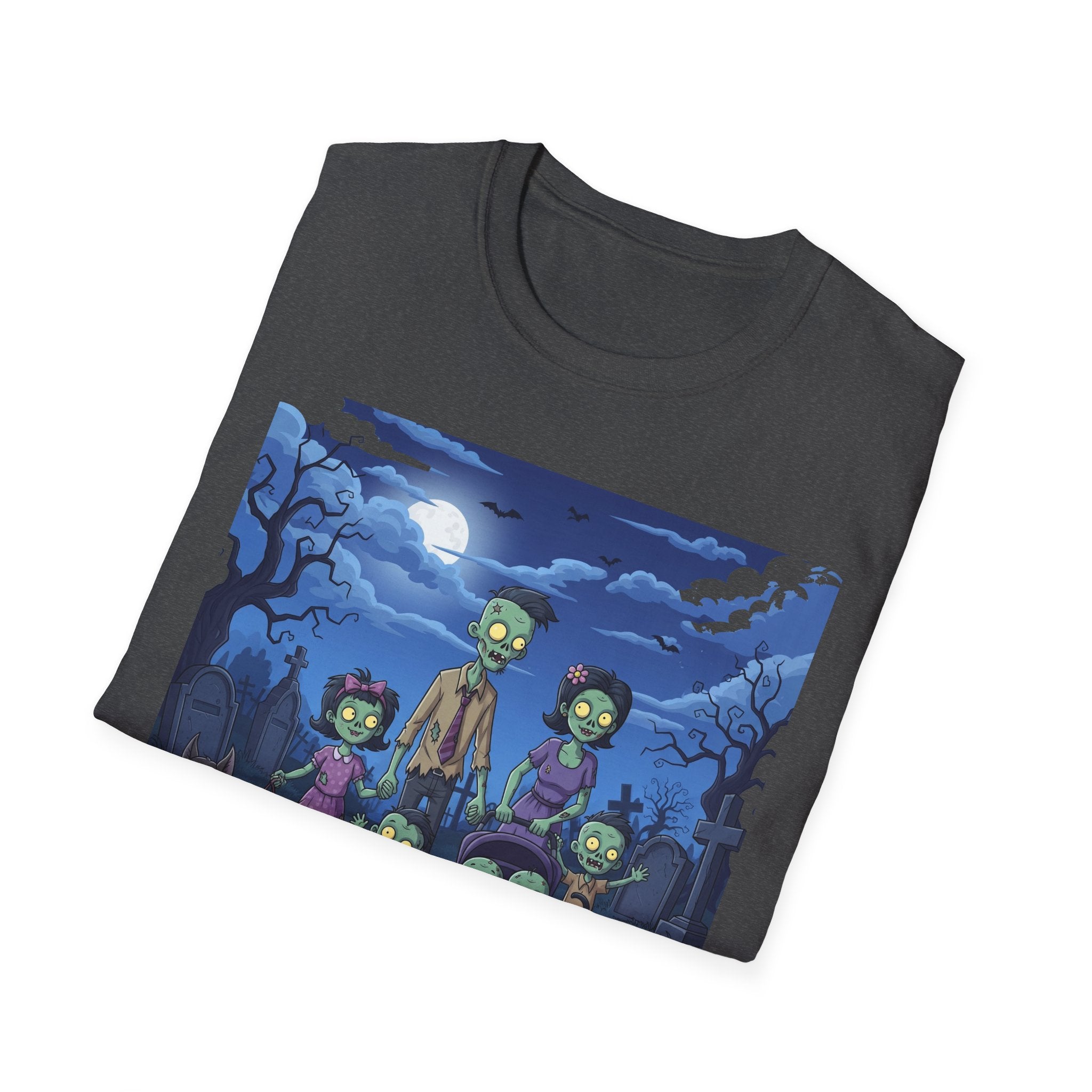 Zombie Family Halloween T-Shirt, Unisex Softstyle Tee for Men & Women, Funny Halloween Gift, Spooky Costume Top, Perfect for Halloween [...]