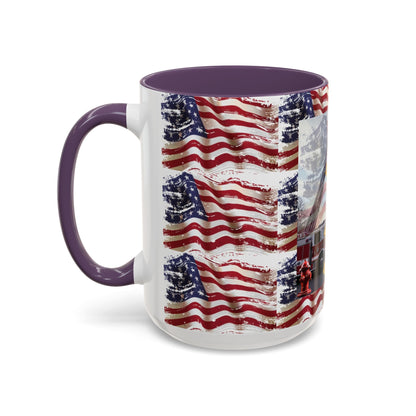 Juniata Terrace Fire 2025 Patriotic Firefighter Accent Coffee Mug - 11oz & 15oz