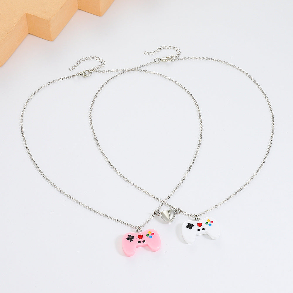 Creative Game Machine Handle Necklace