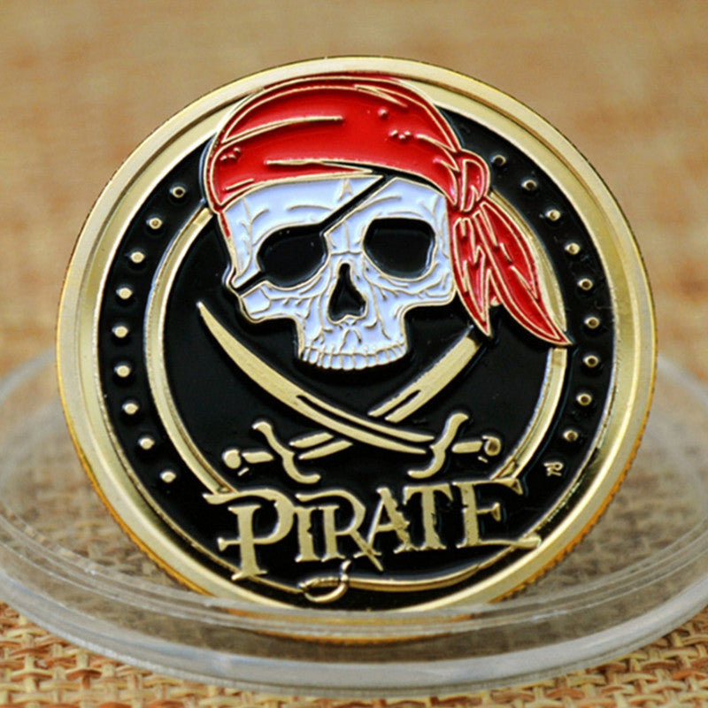 Metal Relief Pirate Commemorative Coin