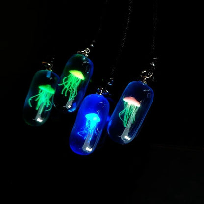 Fashion Personality Jellyfish Glow Necklace