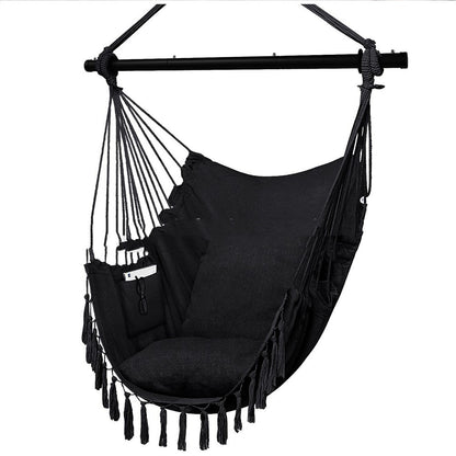 Folding Reinforced Iron Pipe Outdoor Hammock Anti-rollover Bedroom Swing Hanging Chair