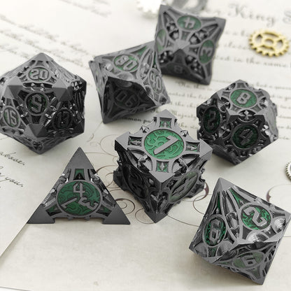 Metal Polyhedral Board Game Dice