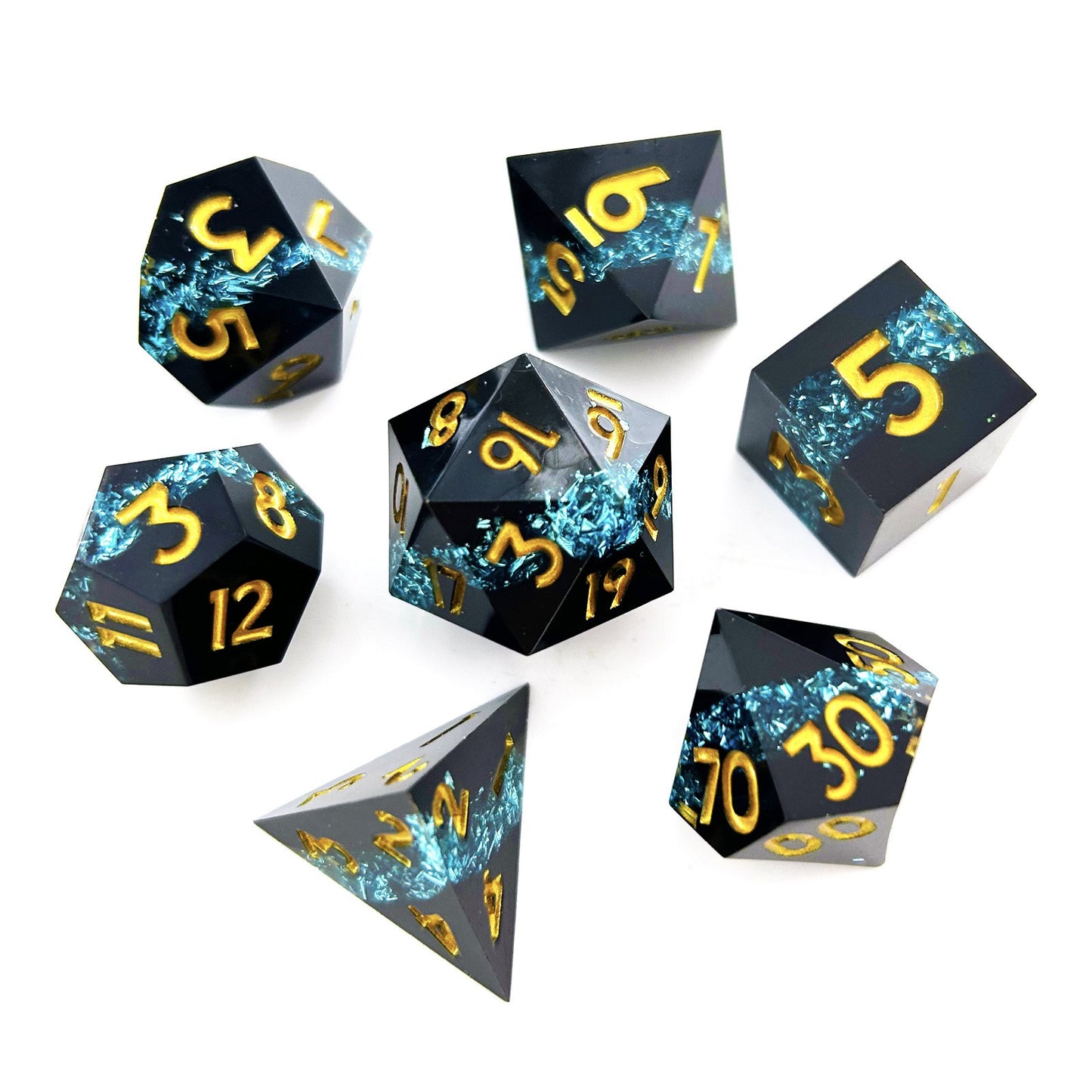 Black Clip Resin COC Running Dice