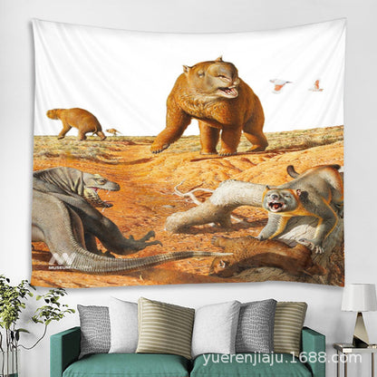 Dinosaur Wall Beach Carpet Cloth