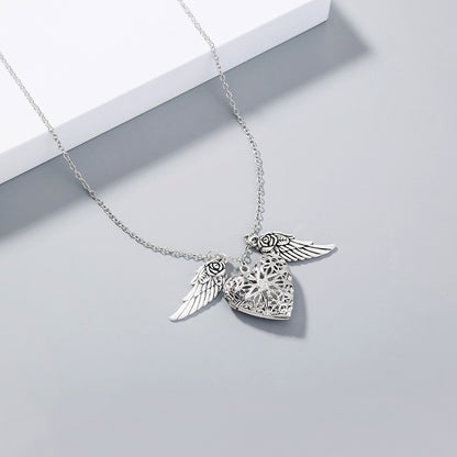 Jewelry Fashion Creative Angel Wing Love Glow Necklace